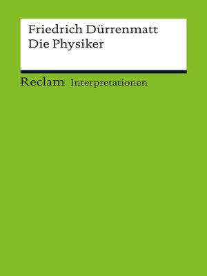 cover image of Interpretation. Friedrich Dürrenmatt